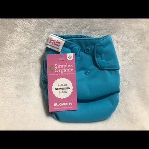 Blueberry Newborn Organic Simplex AIO Diaper